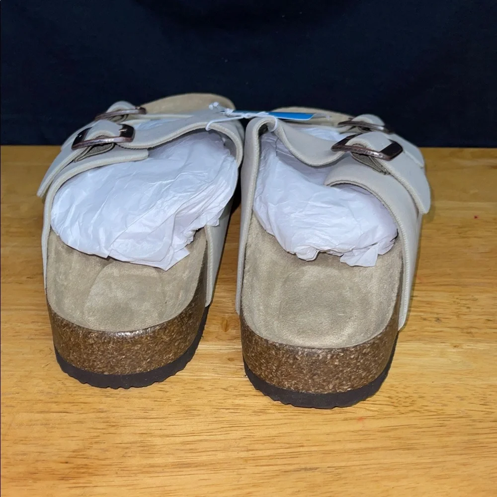 Sun & Sky Men's Beige Slide Sandals